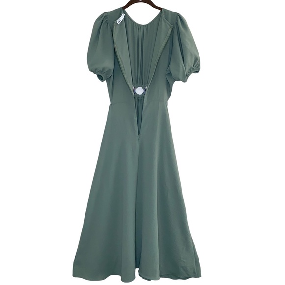 Zara Cut Out Bohemian Style Puff Sleeve Dress - Picture 8 of 15
